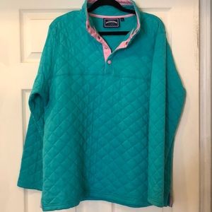 Blue with Pink collar Pull Over Lauren James